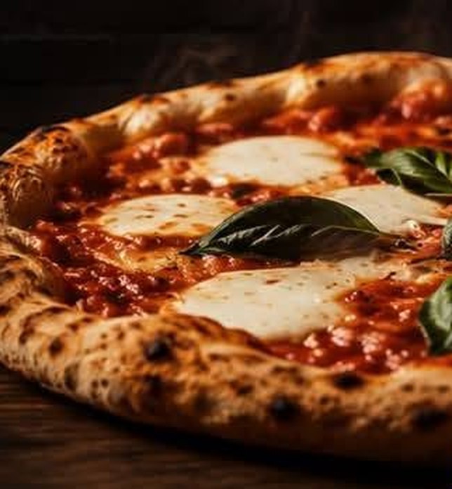 Pizza margherita sortie du four